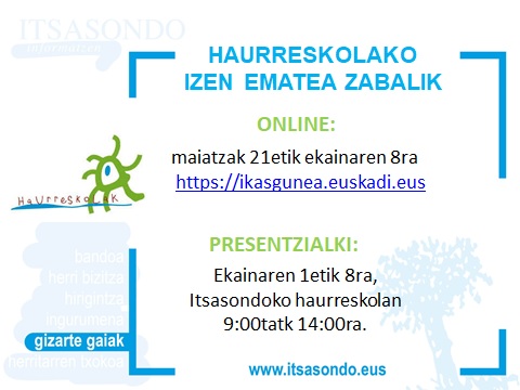 HAURRESKOLAKO IZEN EMATEA ZABALIK