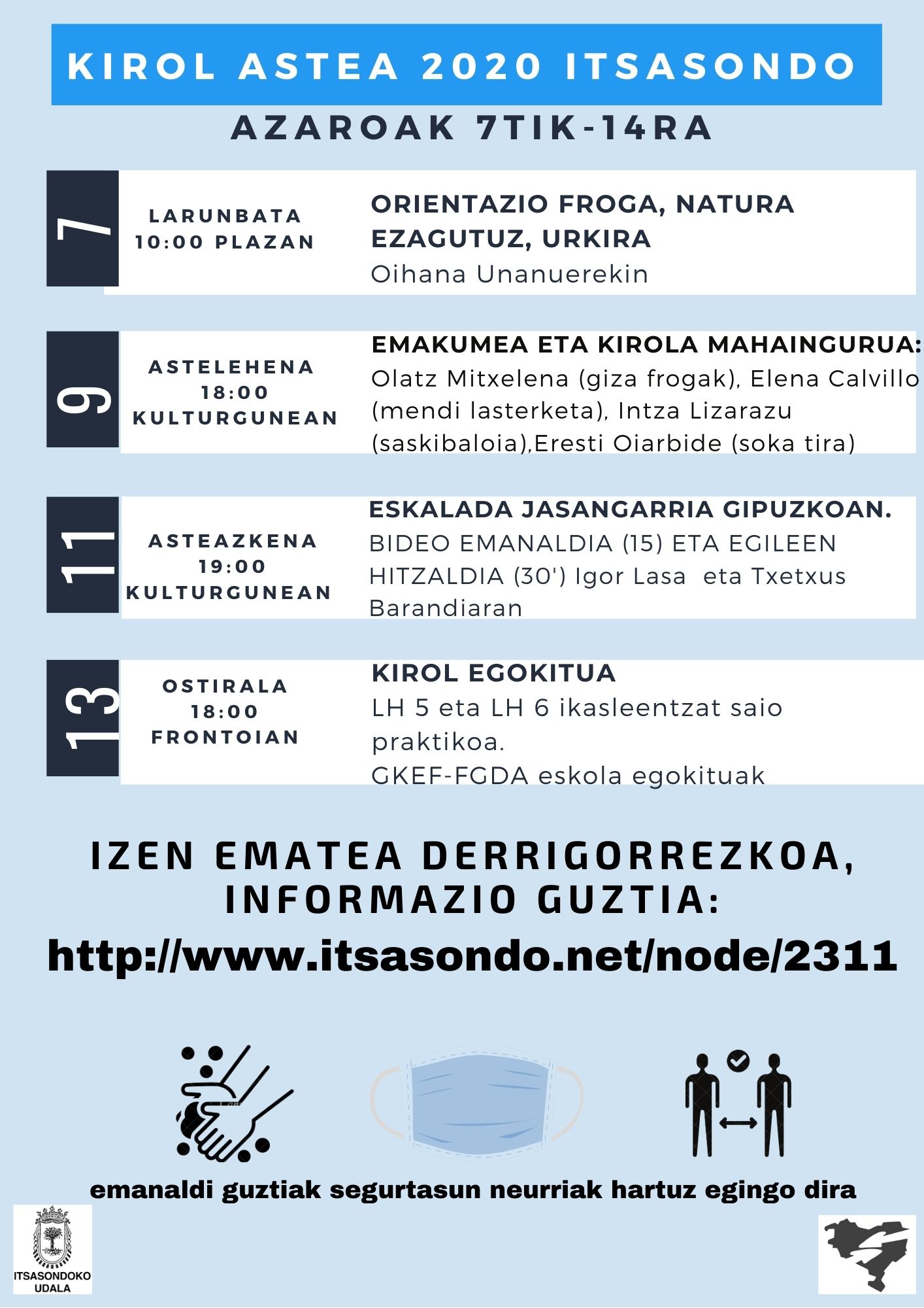 KIROL ASTEA AZAROAK 7-14