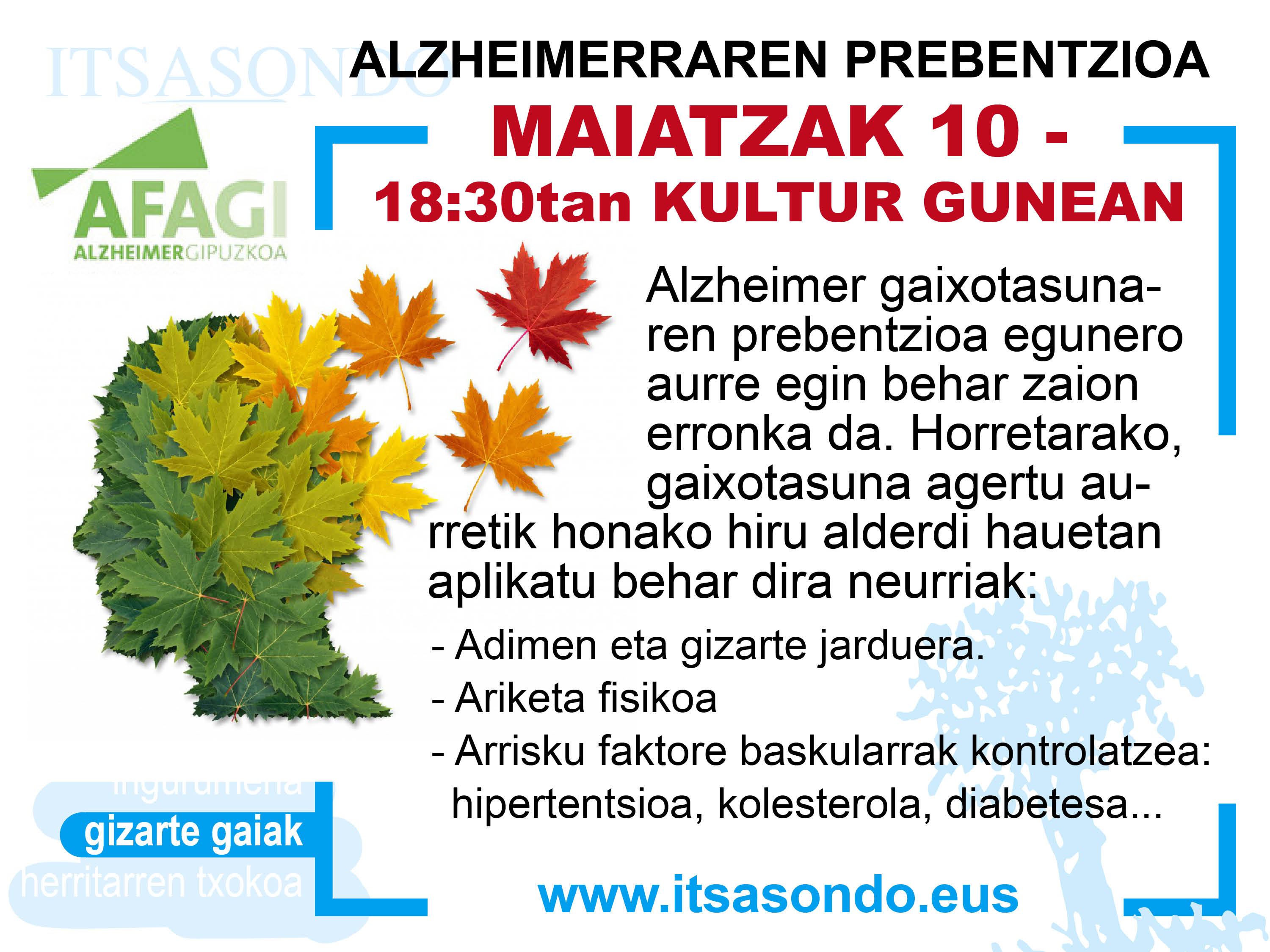 HITZALDIA | ALZHEIMERRAREN PREBENTZIOA