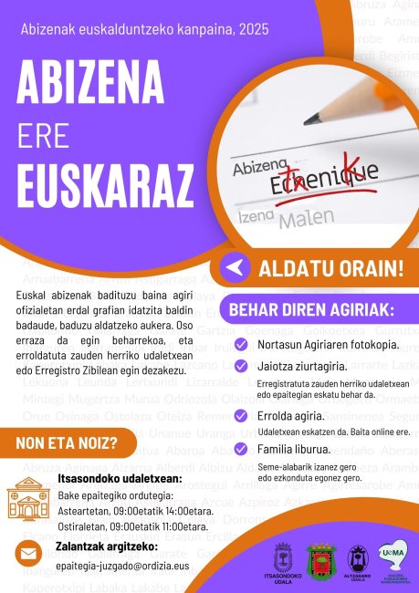 ABIZENAK EUSKARATZEKO KANPAINA