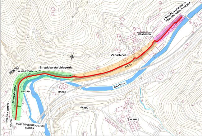 Itsasondo eta Ordizia arteko bidegorria 2015. urte hasieran irekiko da