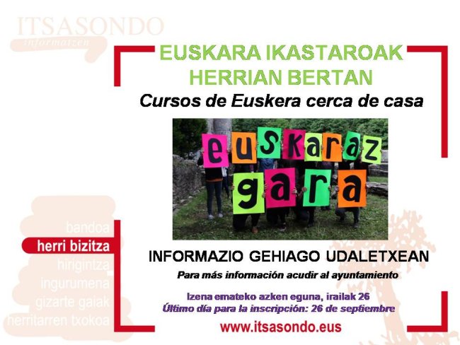 EUSKARA IKASTAROAK