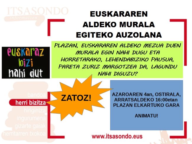 AZAROAK 4 - EUSKARAREN MURALERAKO AUZOLANA