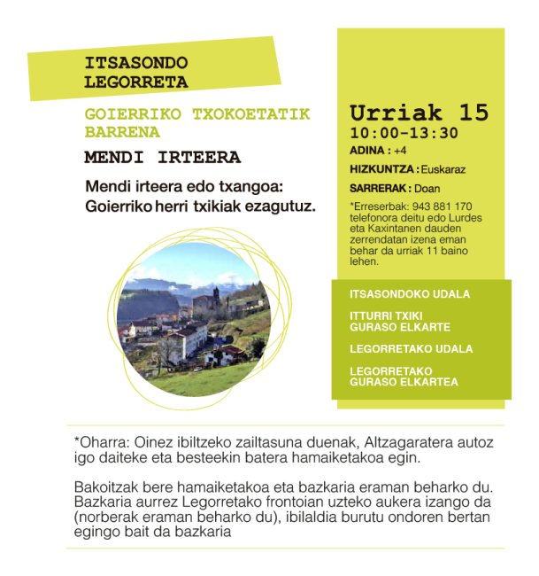 ITSASONDO LEGORRETA IBILALDIA