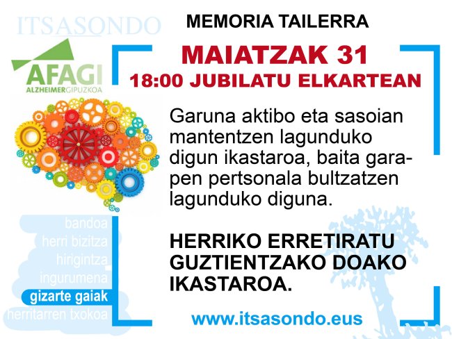 TAILERRA | memoria lantzeko tailerra