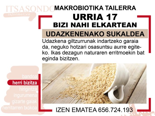 URRIAK 17 - MAKROBIOTIKA TAILERRA