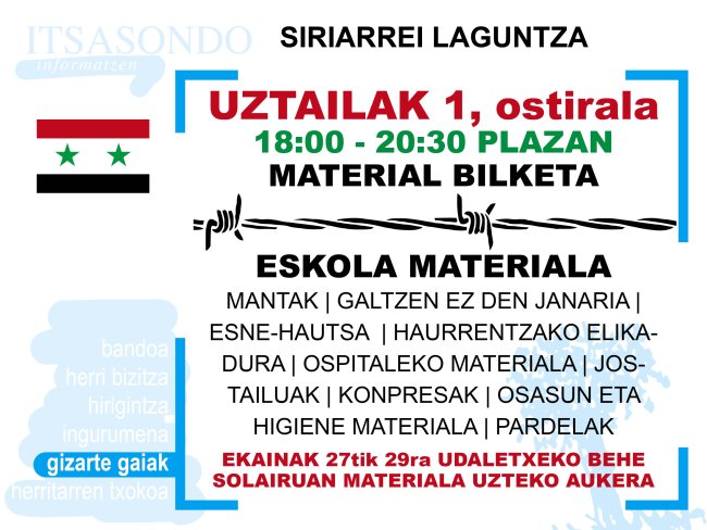 ESKOLA MATERIAL BILKETA