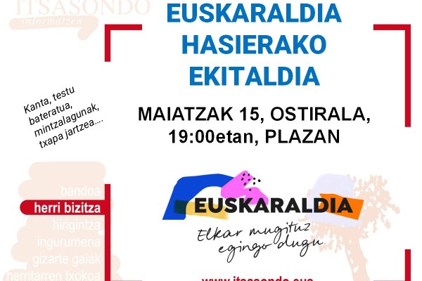 Euskaraldiko hasierako ekitaldia 