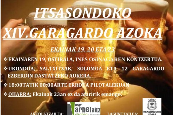 ITSASONDOKO XIV. GARAGARDO AZOKA