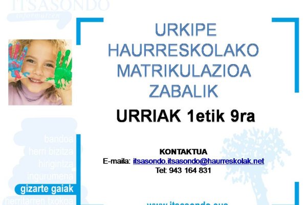 URKIPE HAURRESKOLA MATRIKULA ZABALIK