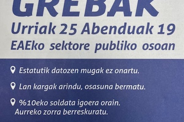 ITSASONDOKO UDALA U.25eko GREBA DEIALDIAREKIN BAT