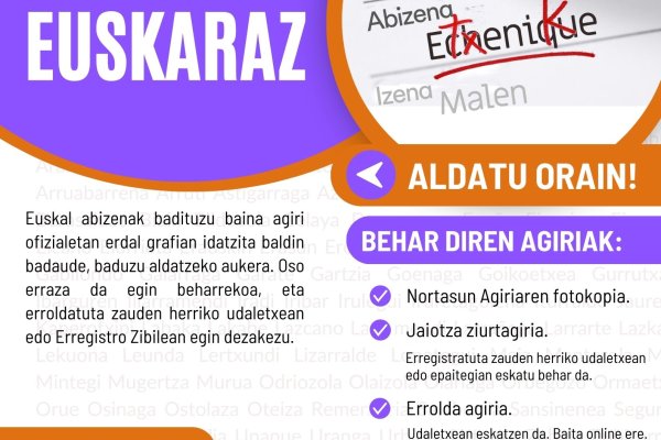 ABIZENAK EUSKARATZEKO KANPAINA