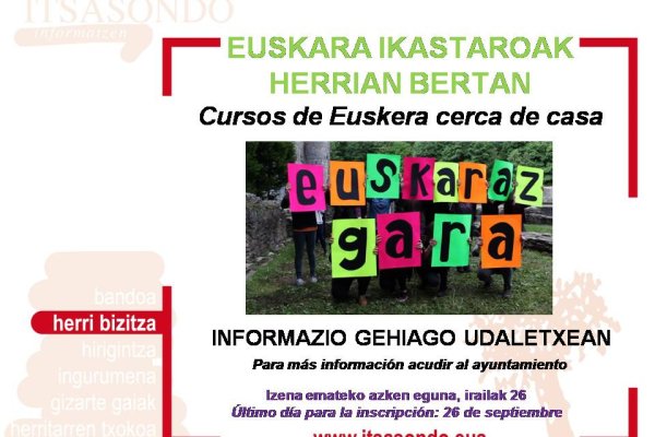 EUSKARA IKASTAROAK