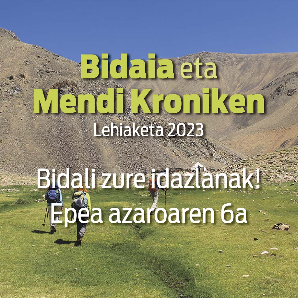 Bidai eta mendi kroniken lehiaketa 2023 