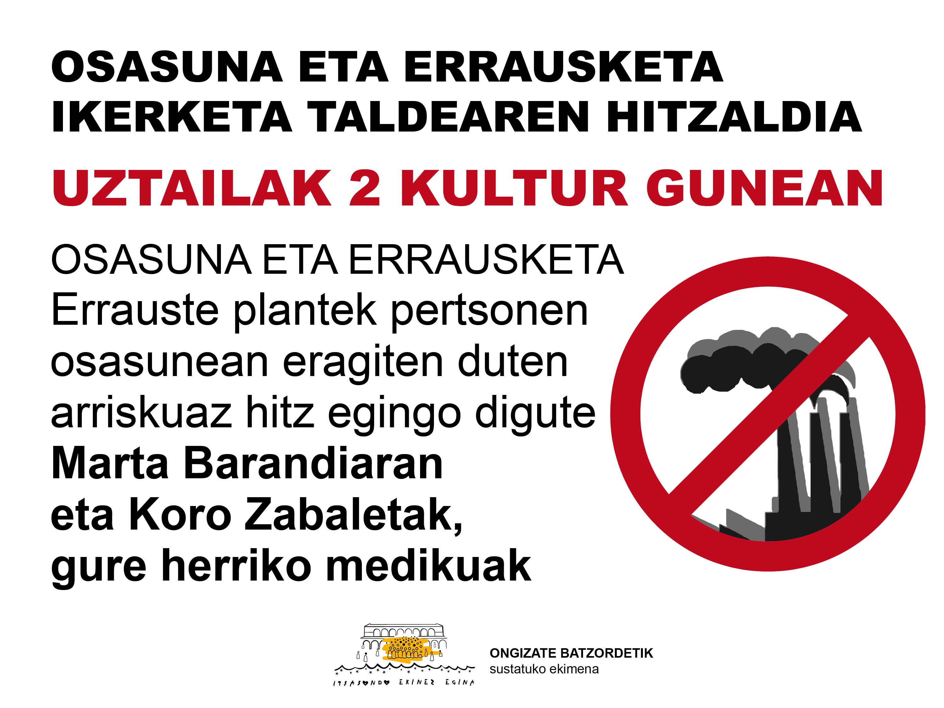 HITZALDIA | OSASUNA ETA ERRAUSKETA IKERKETA TALDEA