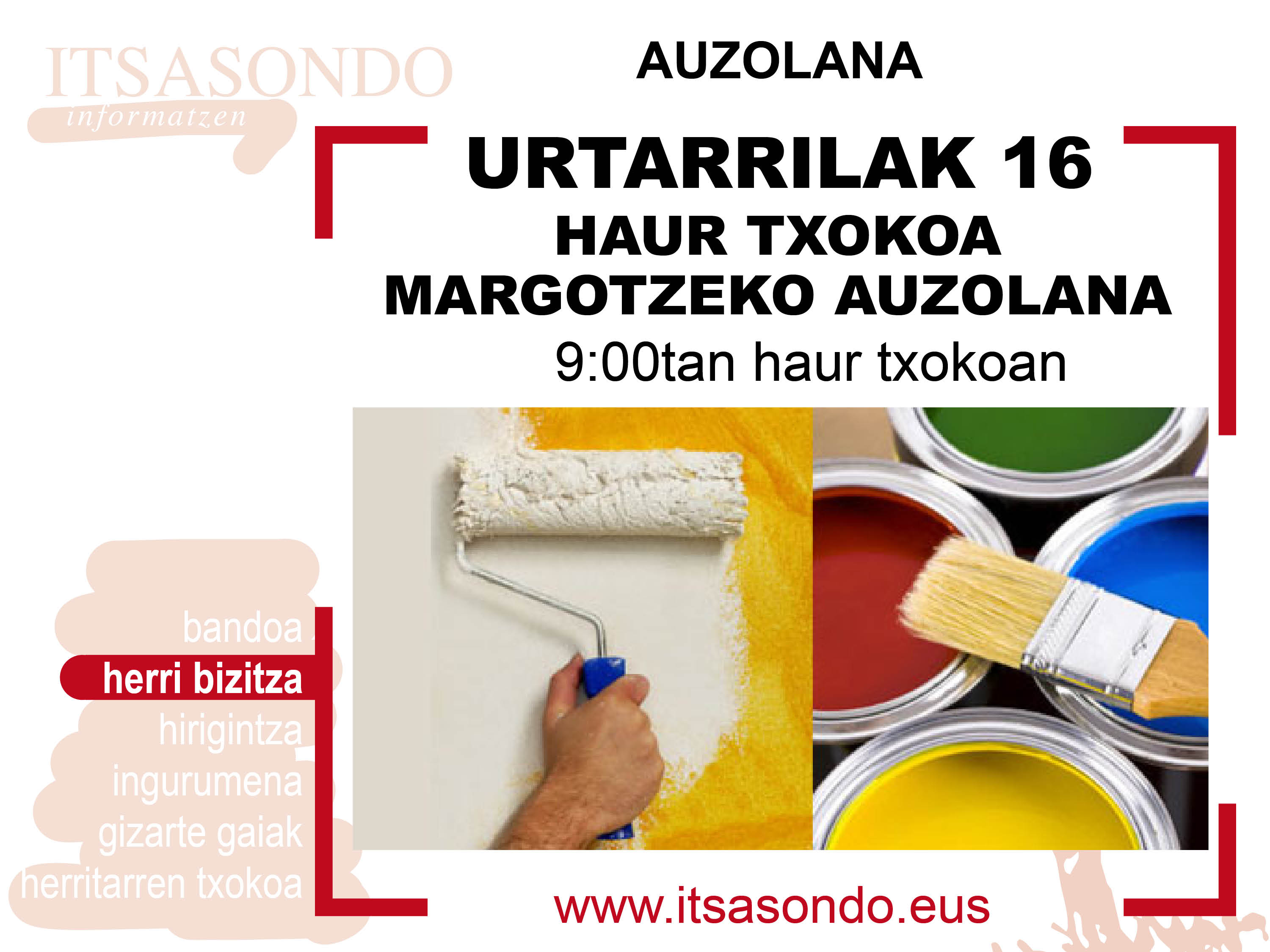 AUZOLANA | Haur Txokoa margotzeko