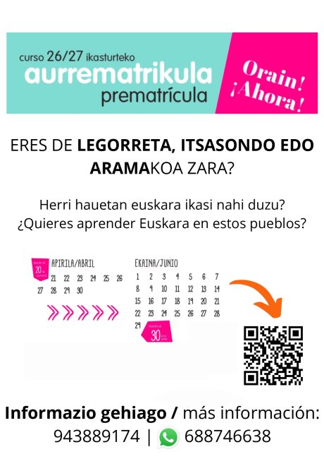 Euskara ikasi nahi duzu? Zabalik dago AEK-ren aurrematrikula epea